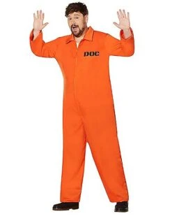 Adult Escaped Convict Plus Size Costume -Christmas Central 00580845 c