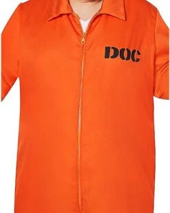 Adult Escaped Convict Plus Size Costume -Christmas Central 00580845 d
