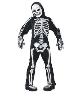 Kids Totally Skelebones One Piece Costume