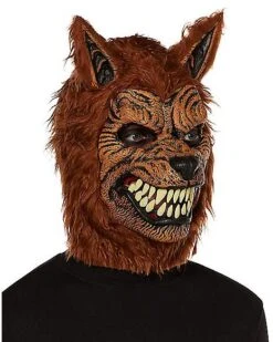 Animotion Brown Werewolf Full Mask -Christmas Central 01107168 c
