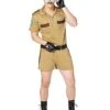 Adult Sergeant Short Pants Cop Costume