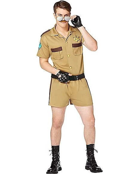 Adult Sergeant Short Pants Cop Costume 1 Adult Sergeant Short Pants Cop Costume