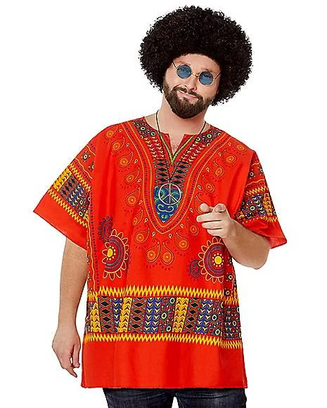 Adult Hippie Shirt Costume 4 Adult Hippie Shirt Costume - Image 4