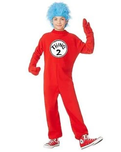 Kids Thing 1 And Thing 2 One Piece Costume - Dr. Seuss -Christmas Central 01254069 c