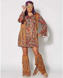 Adult Peace And Love Hippie Costume 8 Adult Peace And Love Hippie Costume -Christmas Central 01271212 c