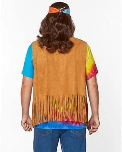Fringed Suede Hippie Vest -Christmas Central 01297191 c