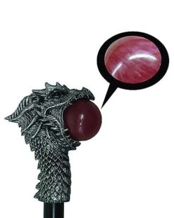 Dragon Head Staff With Orb -Christmas Central 01300250 d
