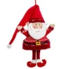 Kurt Adler Standing Red & White Santa Ornament