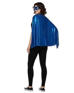 Blue Metallic Cape -Christmas Central 01360817 c