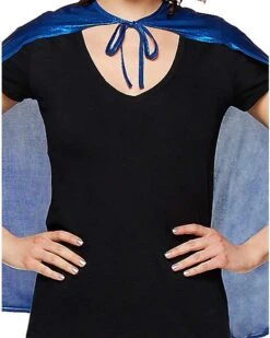 Blue Metallic Cape -Christmas Central 01360817 d