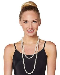 Faux Pearl Necklace -Christmas Central 01389675 c