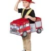 Toddler Light Up Firetruck Piggyback Costume