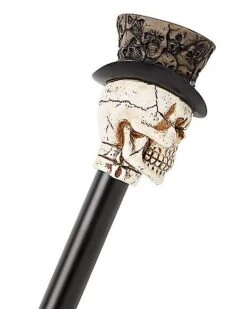 Top Hat Skeleton Staff -Christmas Central 01403518 c