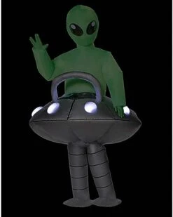 Kids Light Up Alien UFO Inflatable Costume -Christmas Central 01416130 c