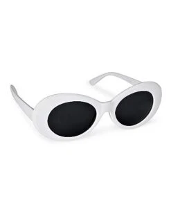 '60s White Sunglasses
