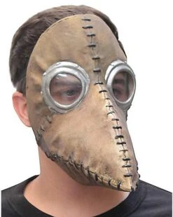 Brown Plague Doctor Half Mask -Christmas Central 01429190 c
