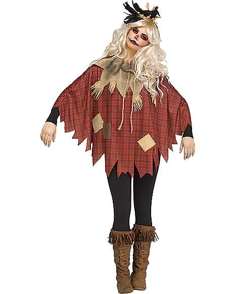Plaid Scarecrow Poncho 1 Plaid Scarecrow Poncho
