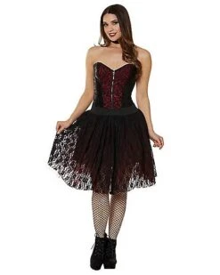 Victorian Vampire Layered Skirt 7 Victorian Vampire Layered Skirt -Christmas Central 01436005 c
