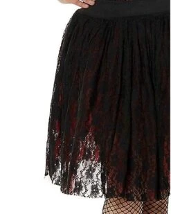 Victorian Vampire Layered Skirt 8 Victorian Vampire Layered Skirt -Christmas Central 01436005 d