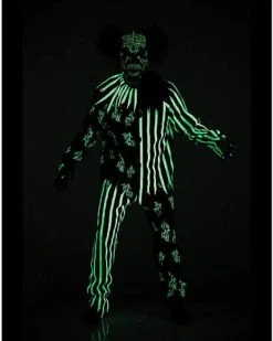 Kids Glow In The Dark Chaos Clown Costume -Christmas Central 01440726 c