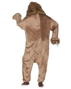 Adult Faux Fur Sloth Union Suit 5 Adult Faux Fur Sloth Union Suit -Christmas Central 01447309 c