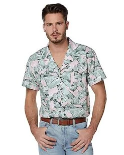 Hopper Button Down Shirt - Stranger Things