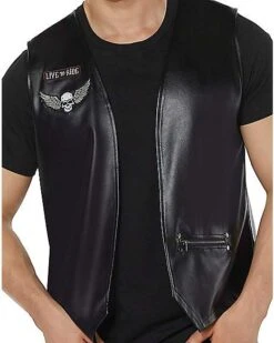 Adult Biker Vest -Christmas Central 01455161 d
