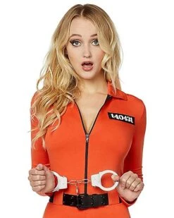 Adult Prisoner Catsuit Costume -Christmas Central 01464726 c