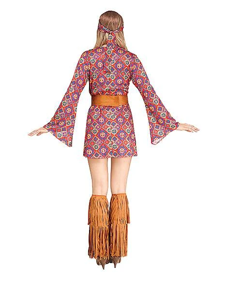 Adult Free Spirit Hippie Costume 2 Adult Free Spirit Hippie Costume - Image 2