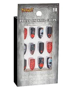 Day Of The Dead Press On Nails -Christmas Central 01474873 c