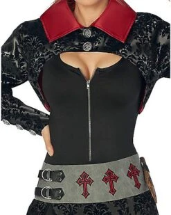 Adult Female Vampire Slayer Costume 5 Adult Female Vampire Slayer Costume -Christmas Central 01475367 c