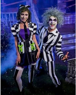 Adult Beetlejuice Striped Suit -Christmas Central 01484245 c
