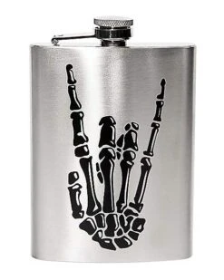 Skeleton Punk Flask
