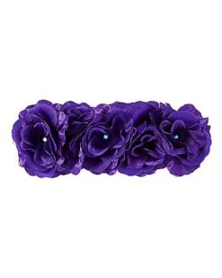 Purple Rose Headband