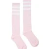 Pink And White Knee High Socks
