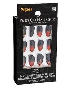 Devil Flame Press On Nails -Christmas Central 01489624 c