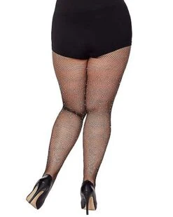 Fallen Angel Rhinestone Fishnet Stockings -Christmas Central 01490119 b