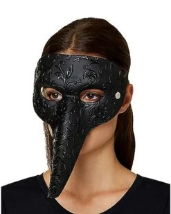 Female Plague Doctor Half Mask -Christmas Central 01503358 c