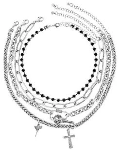 '80s Layering Choker Necklaces