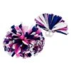 Pink Blue And White Cheerleader Pom Poms