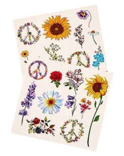 Hippie Temporary Tattoos -Christmas Central 01514884 c
