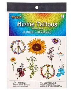 Hippie Temporary Tattoos -Christmas Central 01514884 d