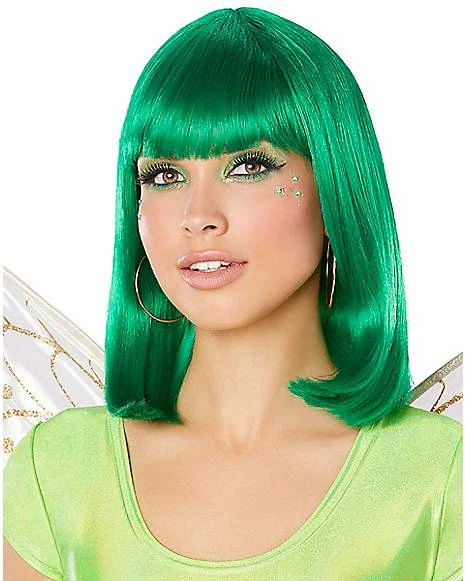 Green Pageboy Wig 1 Green Pageboy Wig
