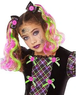 Kids Neon Broken Doll Costume 5 Kids Neon Broken Doll Costume -Christmas Central 01524081 c