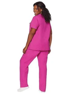 Adult Magenta Medical Scrubs Costume -Christmas Central 01525971 c