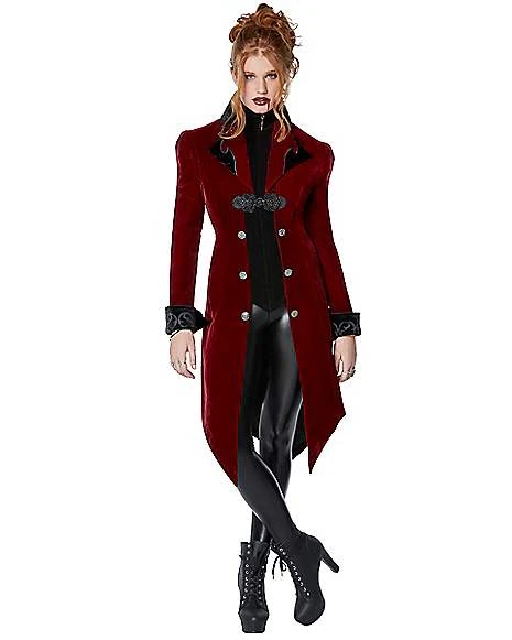 Adult Burgundy Vampire Jacket 1 Adult Burgundy Vampire Jacket