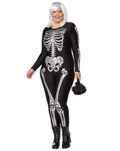 Adult Skeleton Catsuit -Christmas Central 01533561 a
