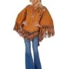 Adult Free Spirit Poncho Hippie Costume