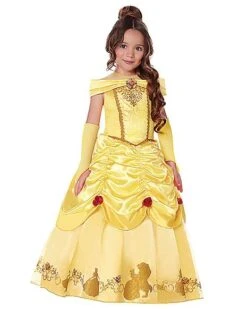 Toddler Long Belle Costume - Beauty And The Beast