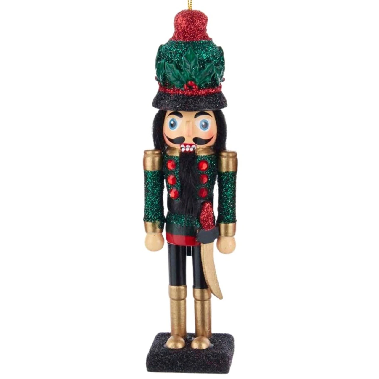 Kurt Adler Green Hollywood Nutcracker Ornament 1 Kurt Adler Green Hollywood Nutcracker Ornament